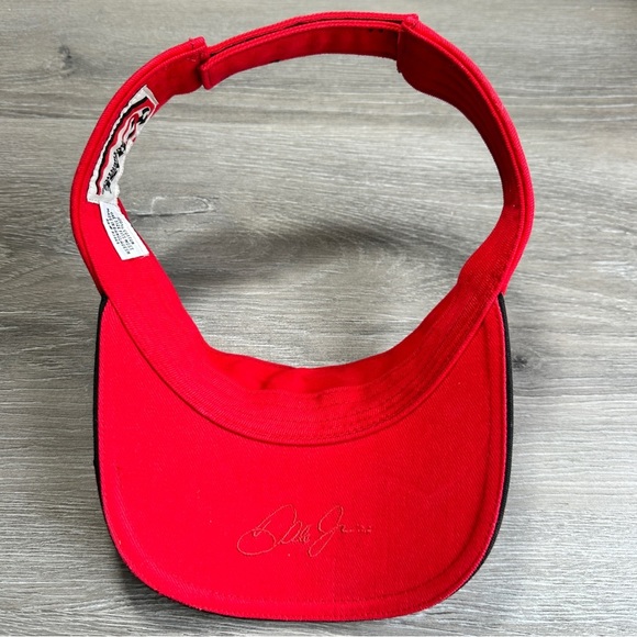NASCAR Dale Earnhardt JR #8 Velcro Strap Visor Red/Black - Picture 6 of 6